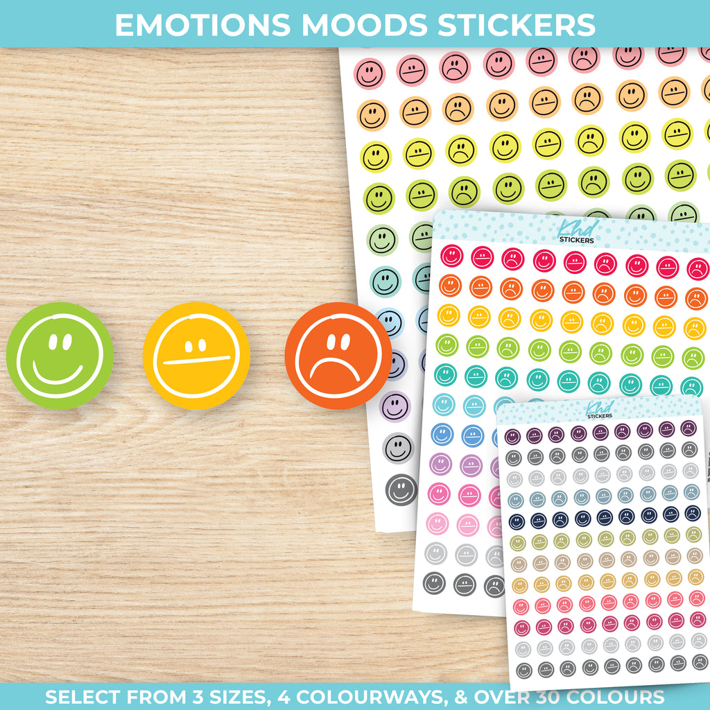 Emotion / Mood Icon Planner Stickers Small