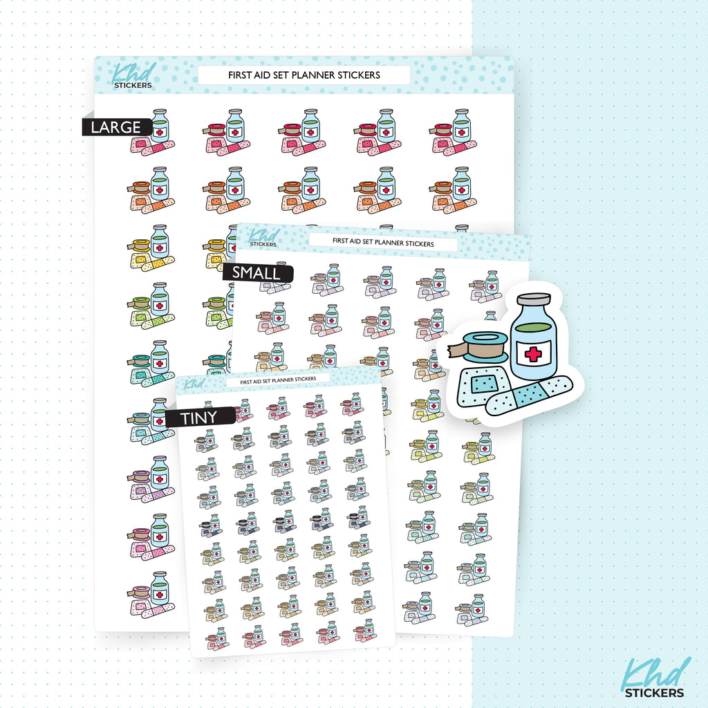 First Aid Stickers Small