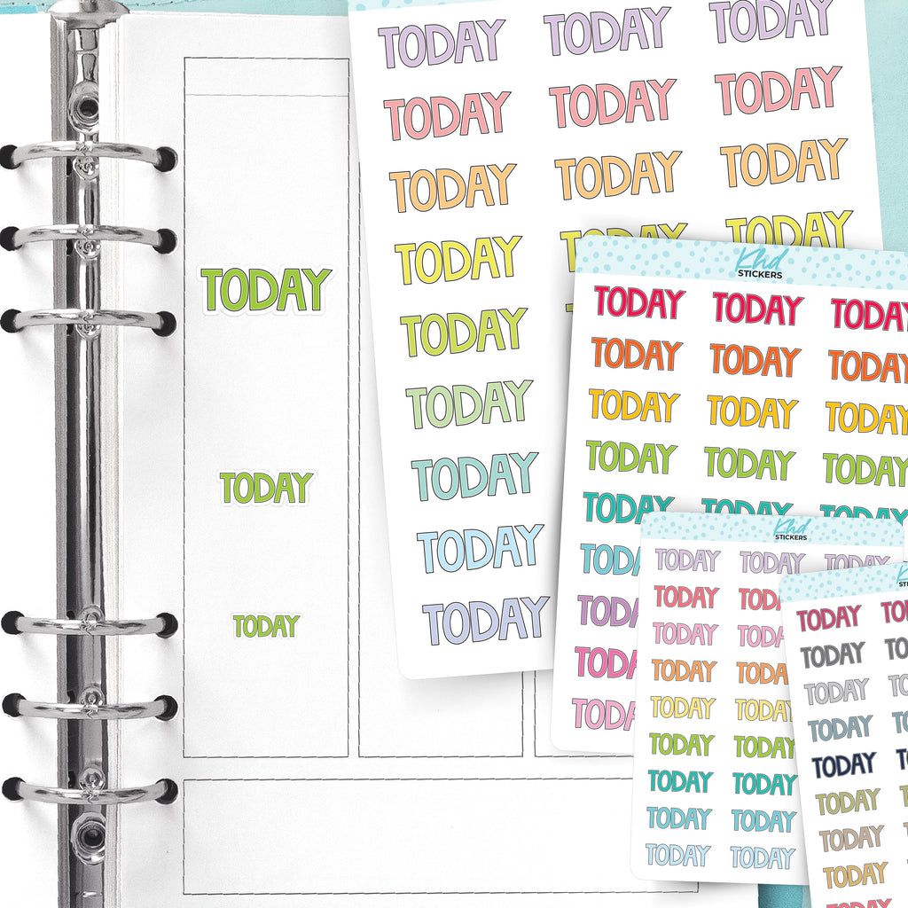 Today Planner Stickers Small
