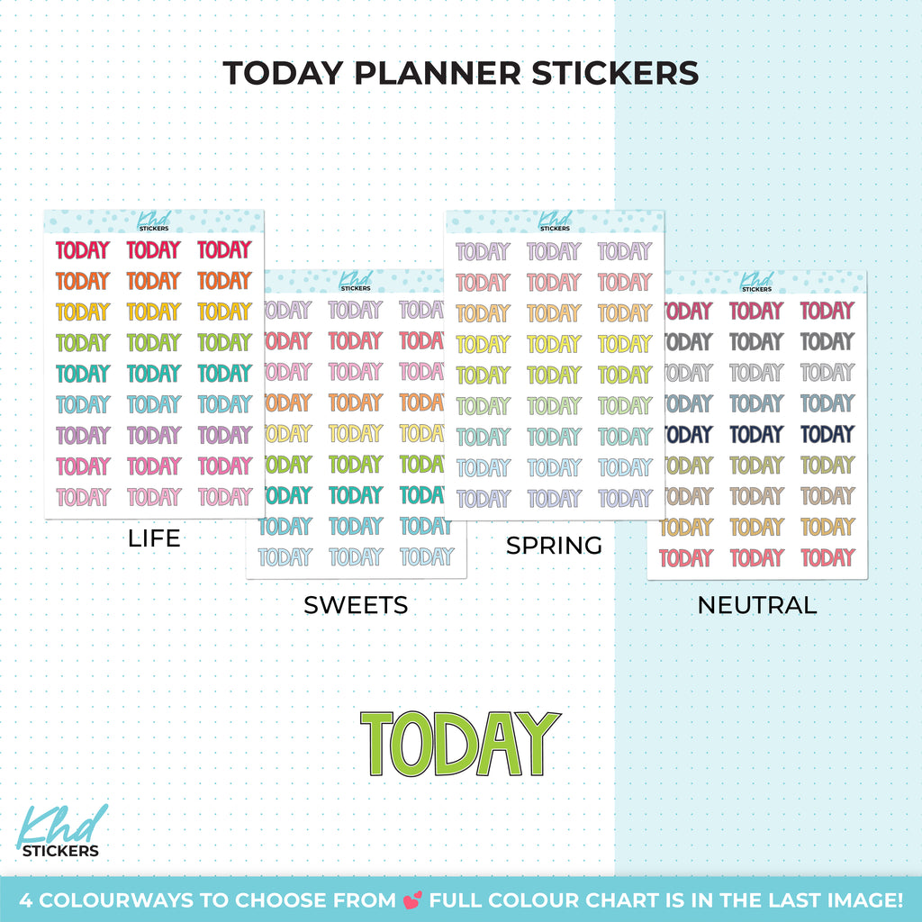 Today Planner Stickers Small