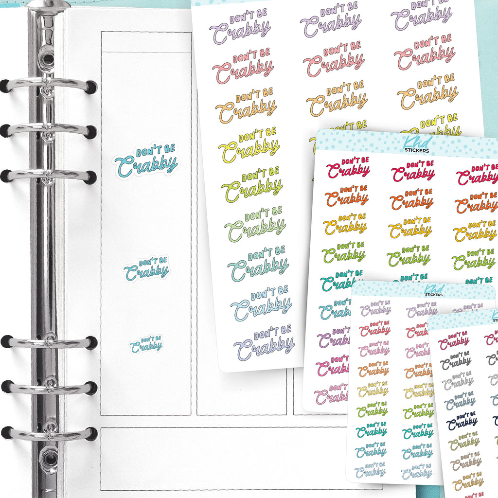 Food Trip Planner Stickers Small