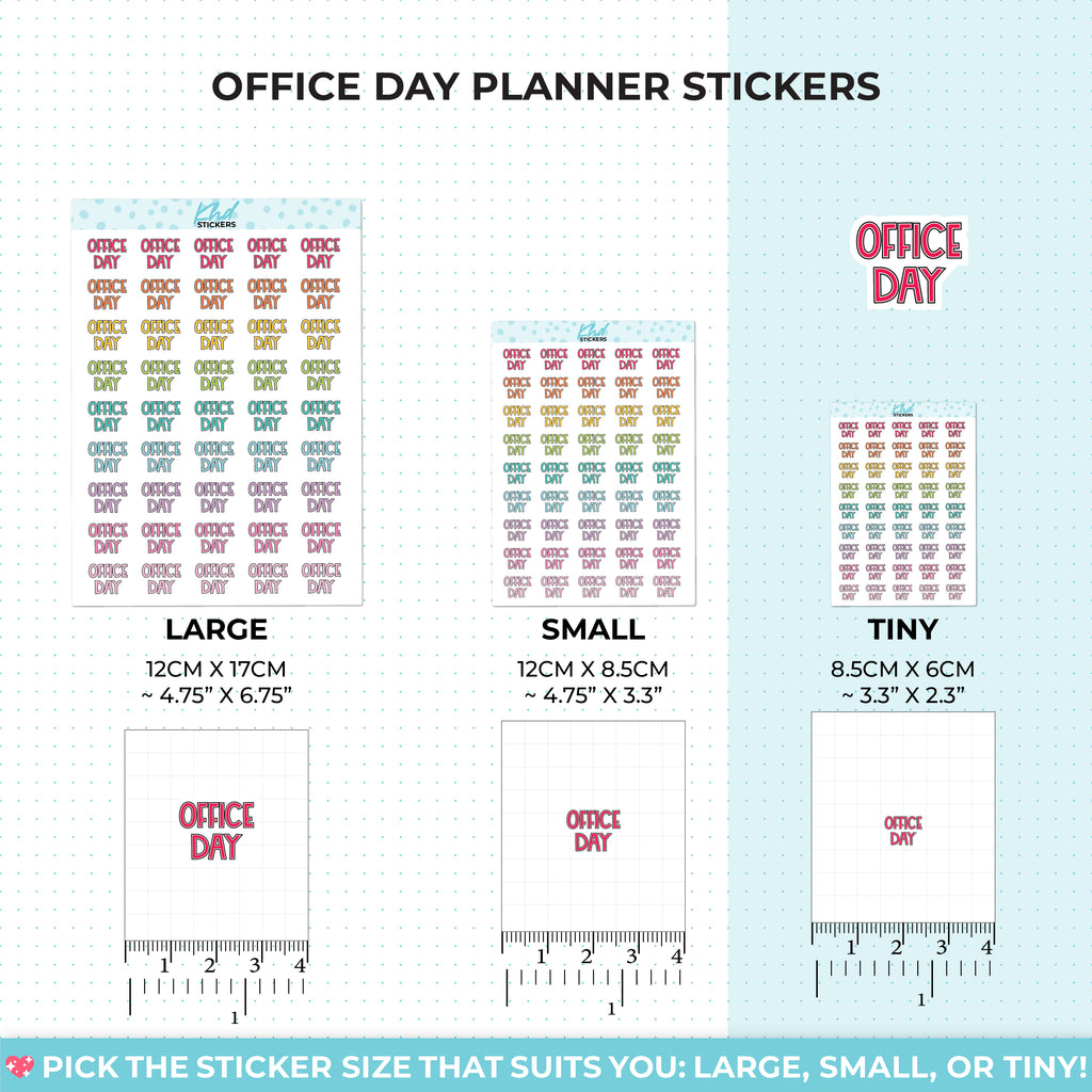 Office Day Planner Stickers Small / LIFE