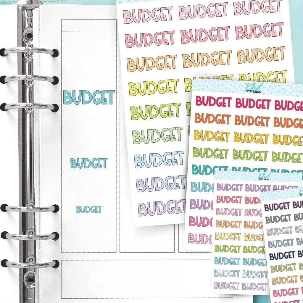 Budget Planner Stickers Small / LIFE