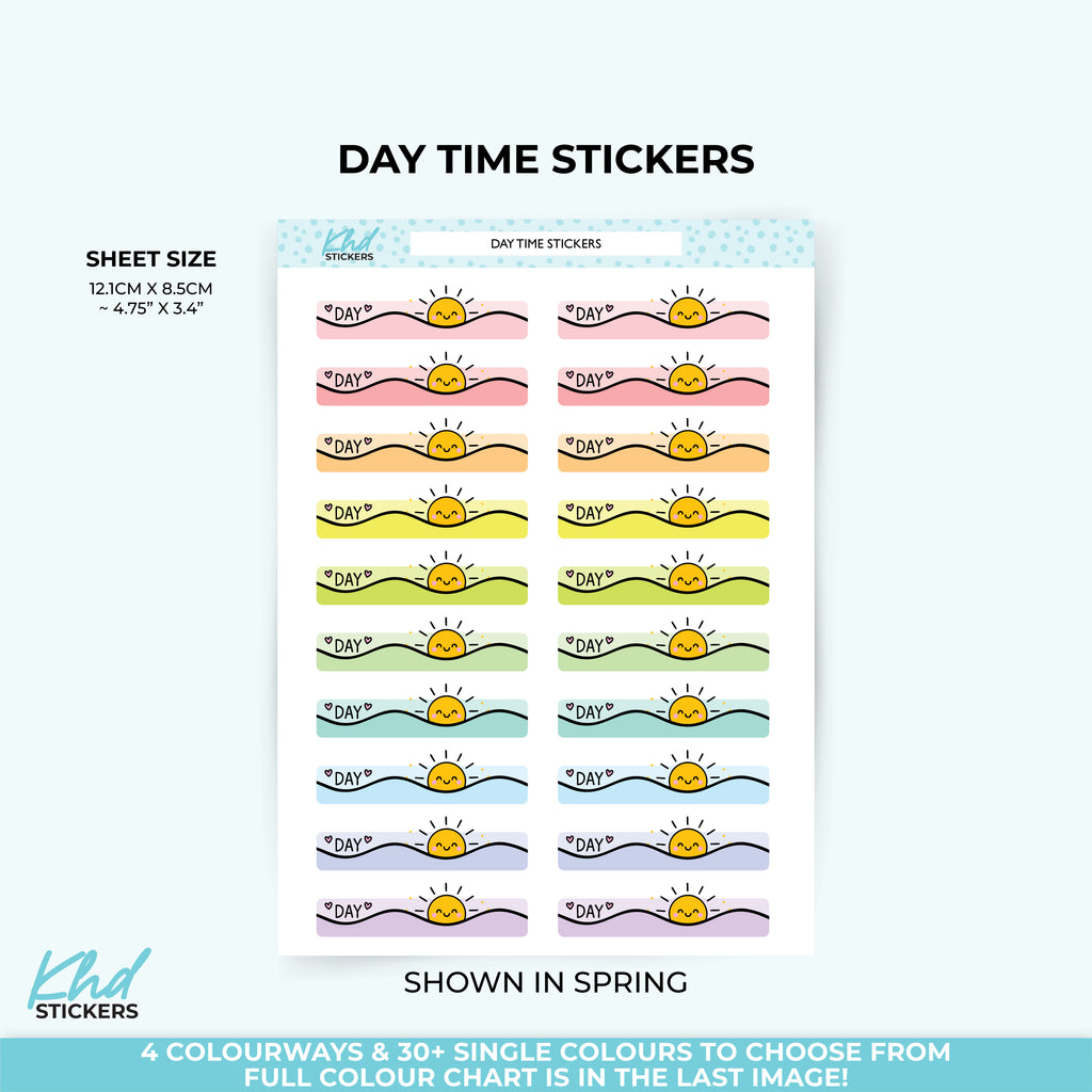 Day Time – Cute Planner Header with Sun Icon LIFE