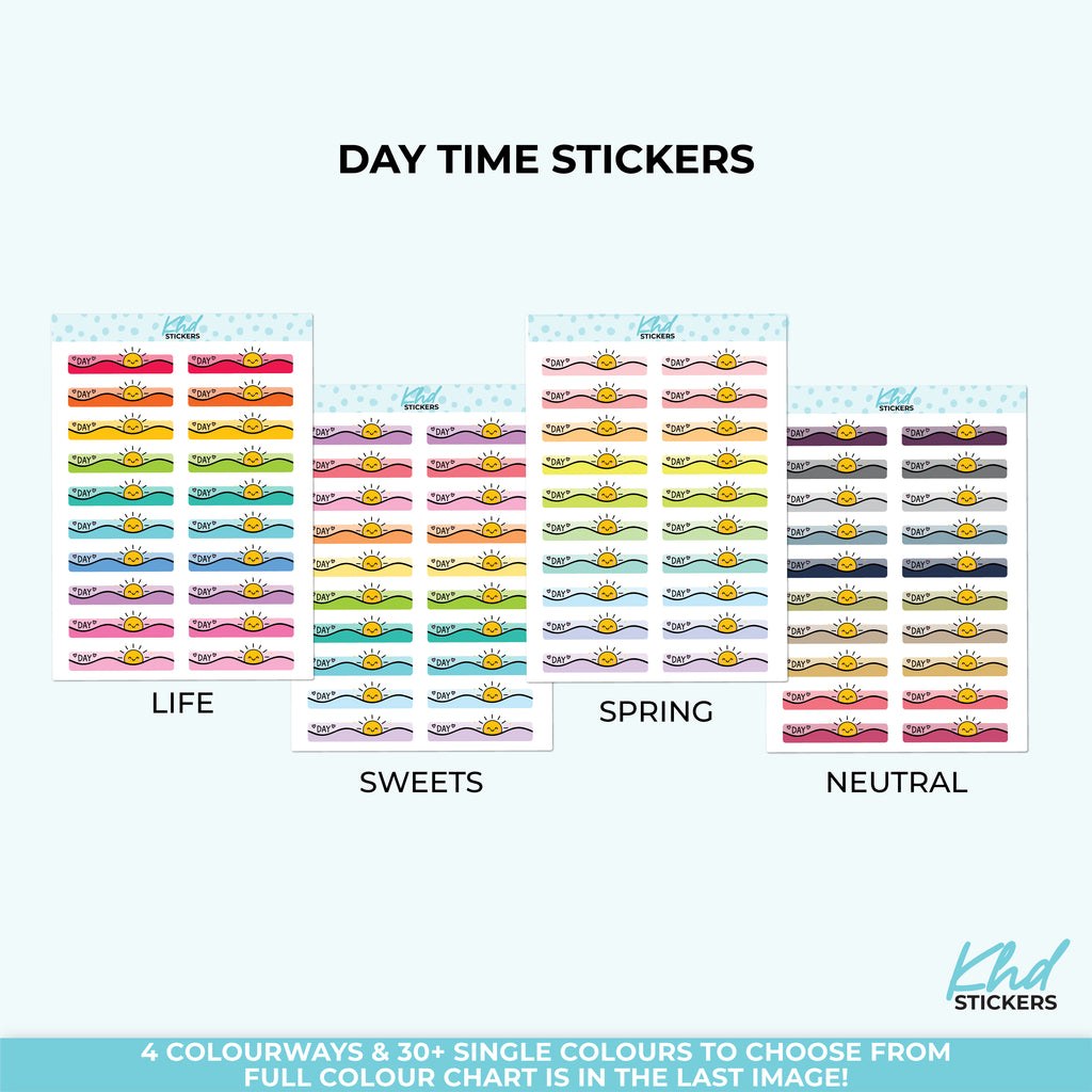 Day Time – Cute Planner Header with Sun Icon LIFE