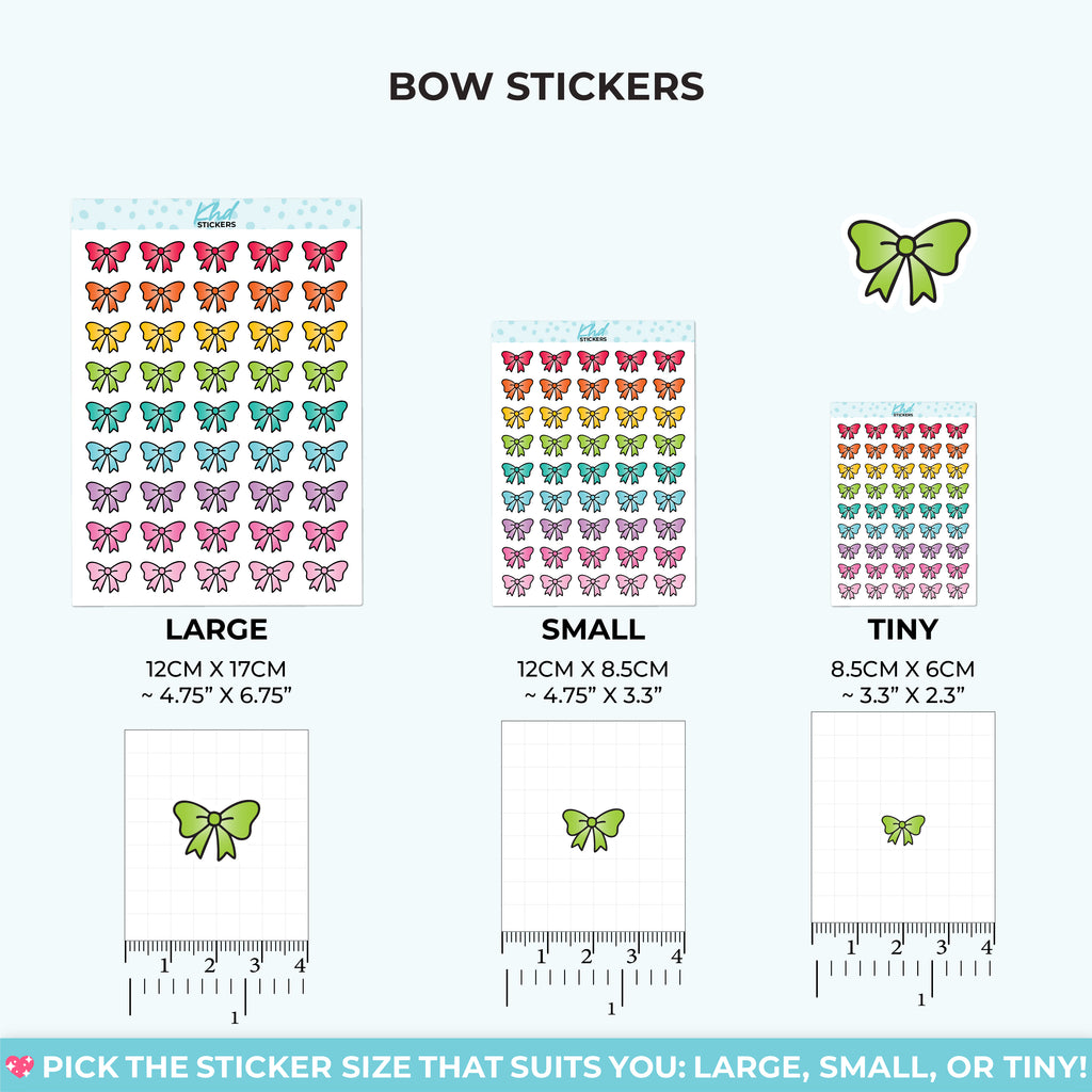 Bow Icons – Decorative Planner Sticker Small / LIFE