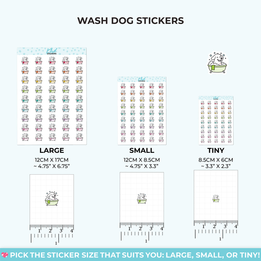 Dog Wash – Cute Pet Care Sticker Small / LIFE