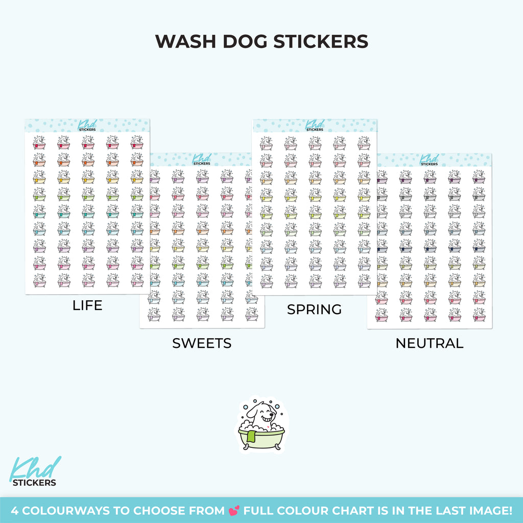 Dog Wash – Cute Pet Care Sticker Small / LIFE