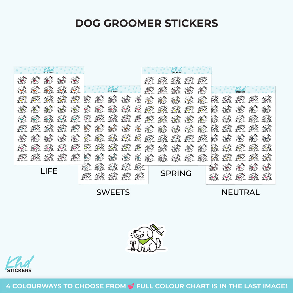 Dog Groomer Stickers Small / LIFE