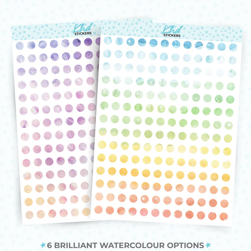 Watercolour Collection - Small Dots Aurora