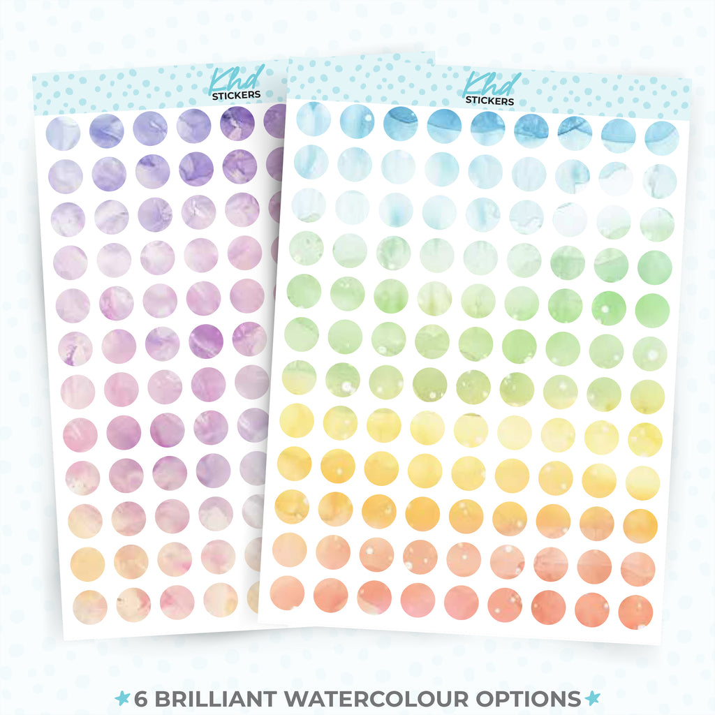 Medium Dots Planner Stickers Aurora