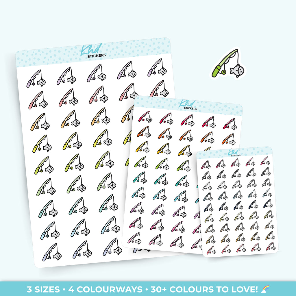 Gone Fishing! Stickers Small / LIFE