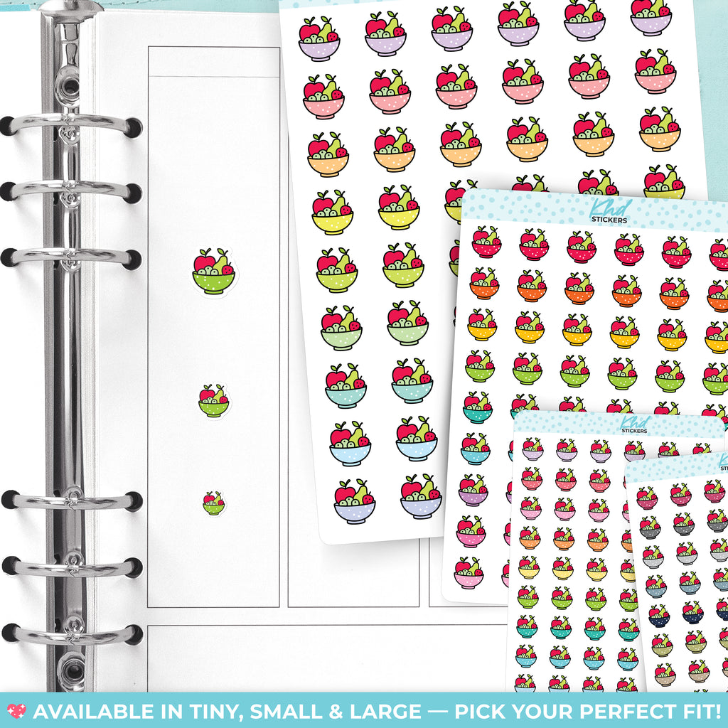 Fruit Bowl Stickers Small / LIFE
