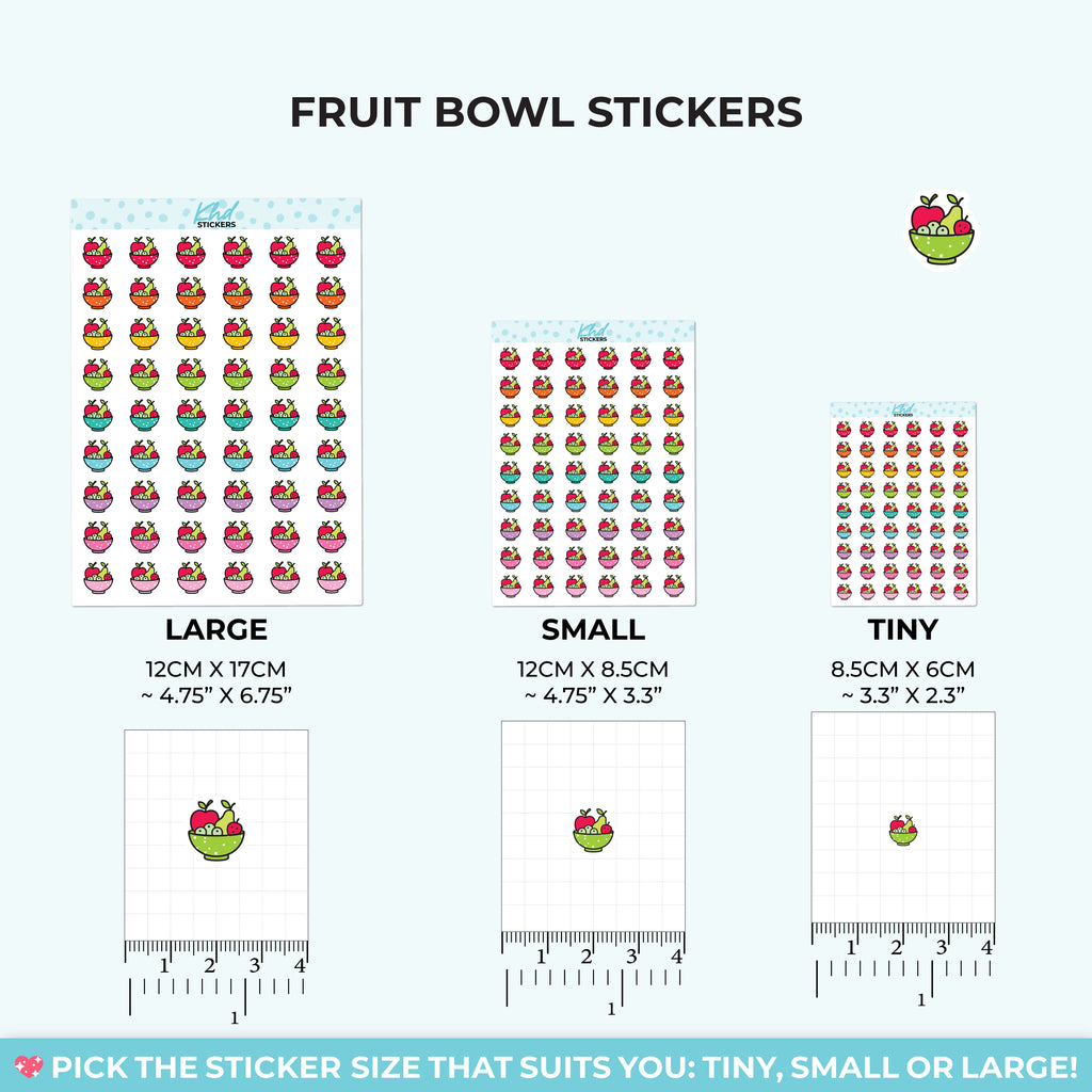 Fruit Bowl Stickers Small / LIFE