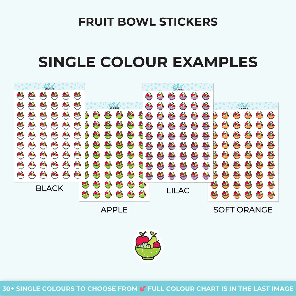 Fruit Bowl Stickers Small / LIFE