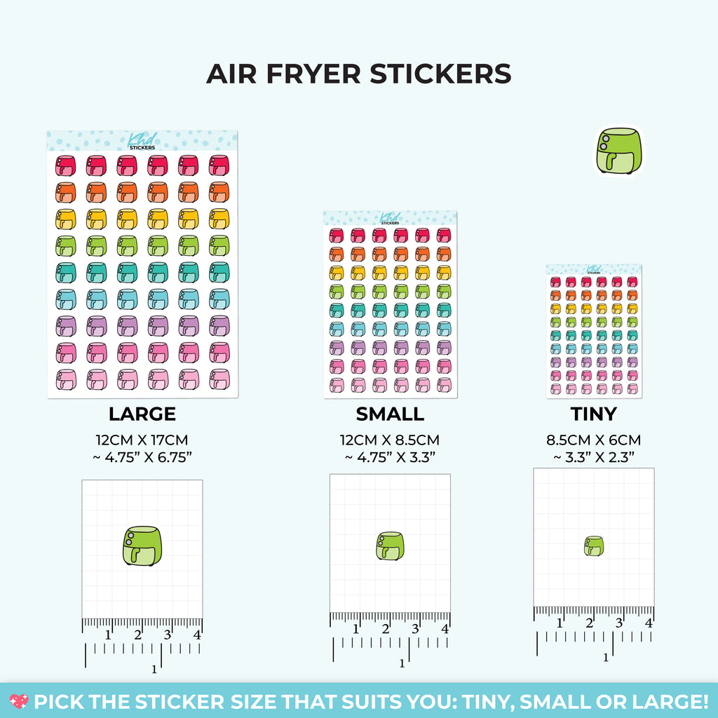 Air Fryer Stickers Small / LIFE