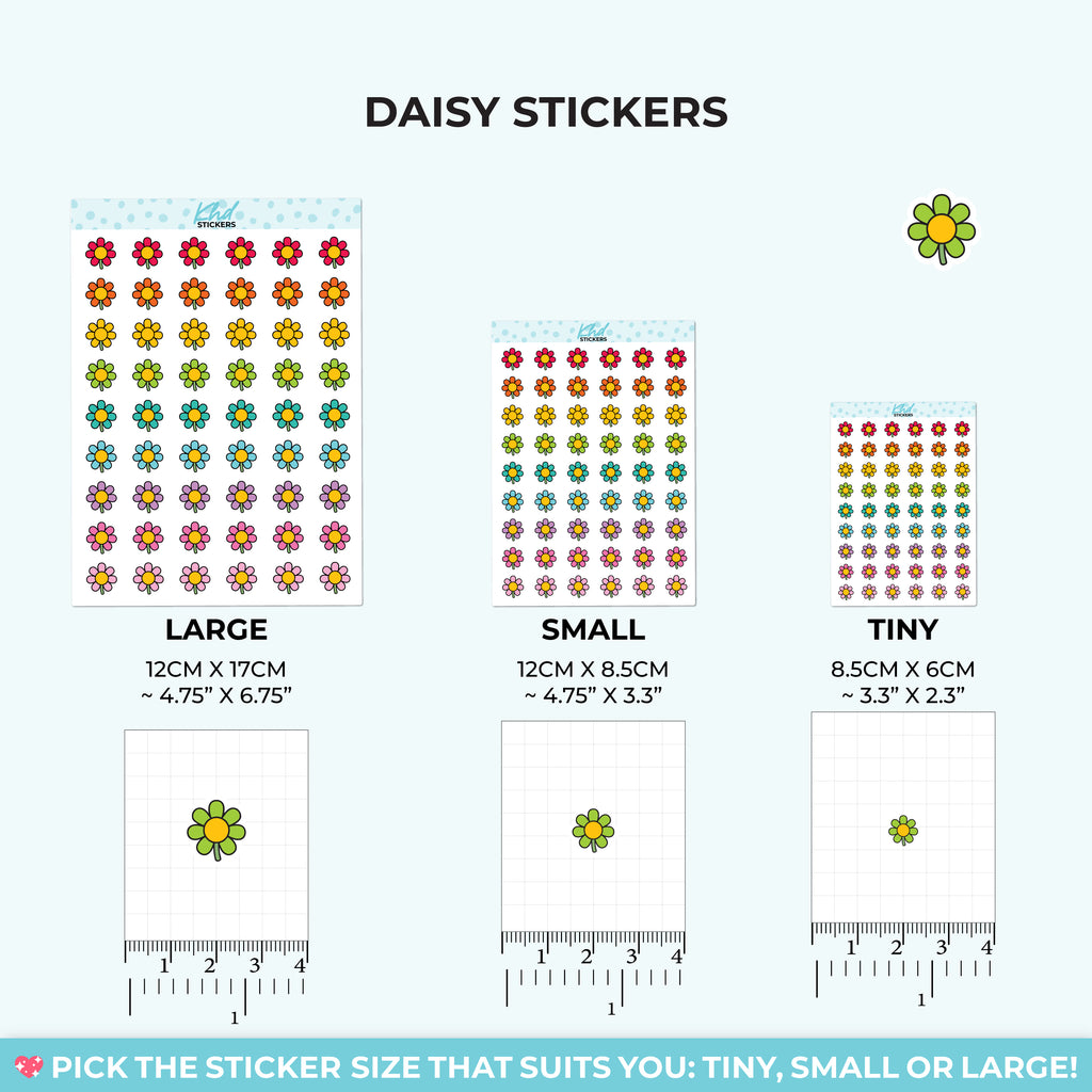 Daisy Decorative Stickers Small / LIFE