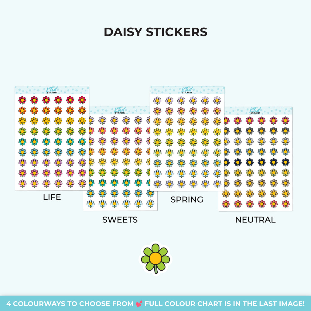 Daisy Decorative Stickers Small / LIFE