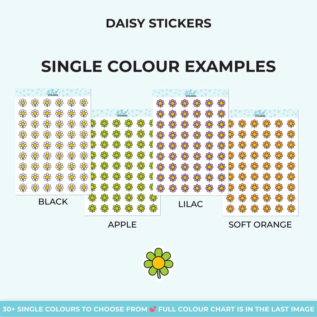 Daisy Decorative Stickers Small / LIFE