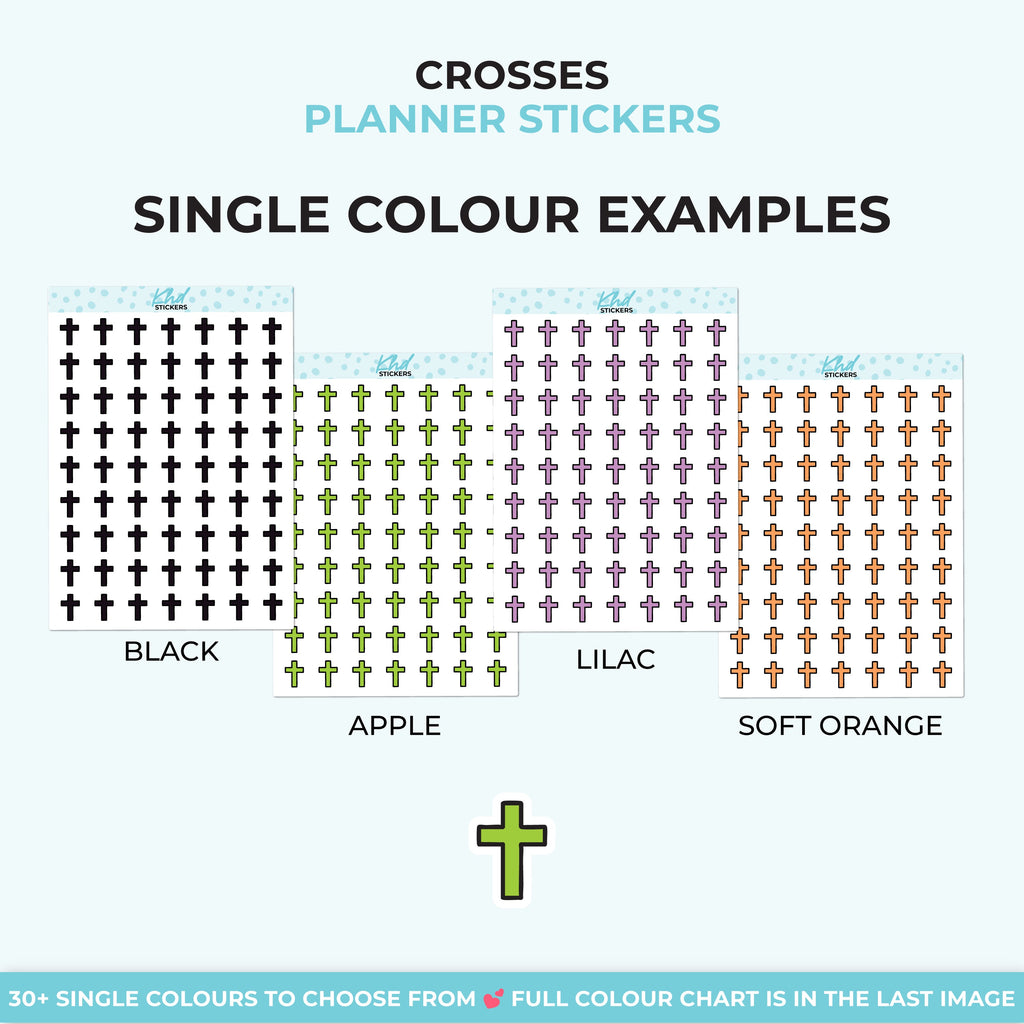 Crosses Planner Stickers - image 5