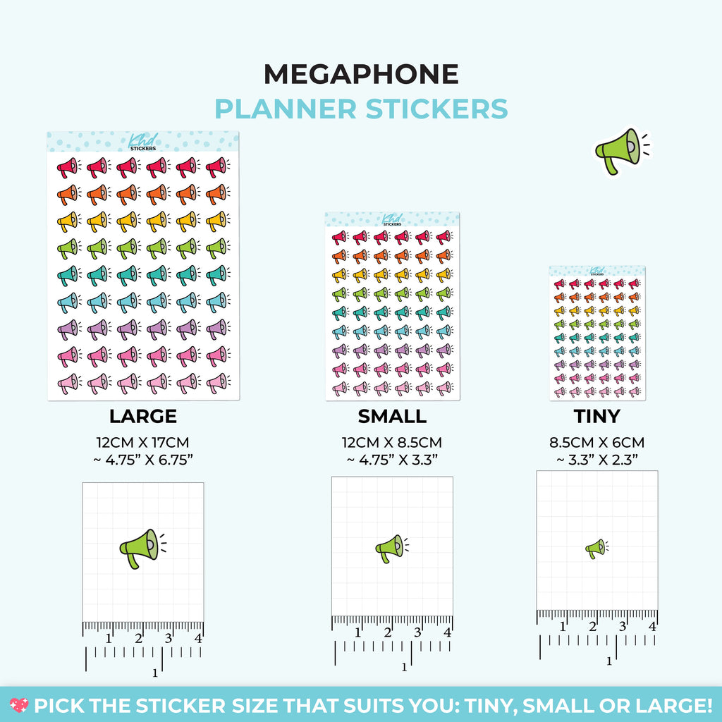 Megaphone Planner Stickers - image 3