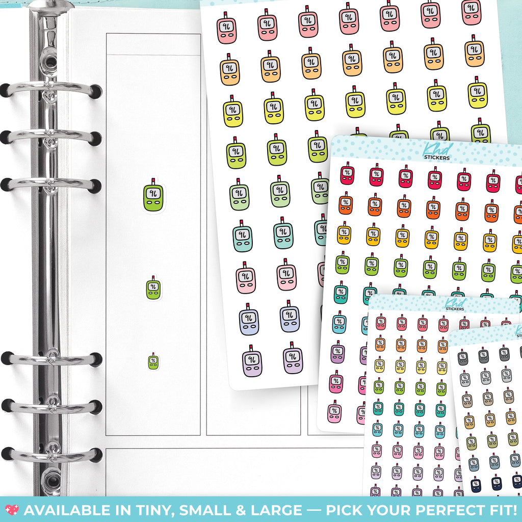 Blood Meter Planner Stickers - image 2