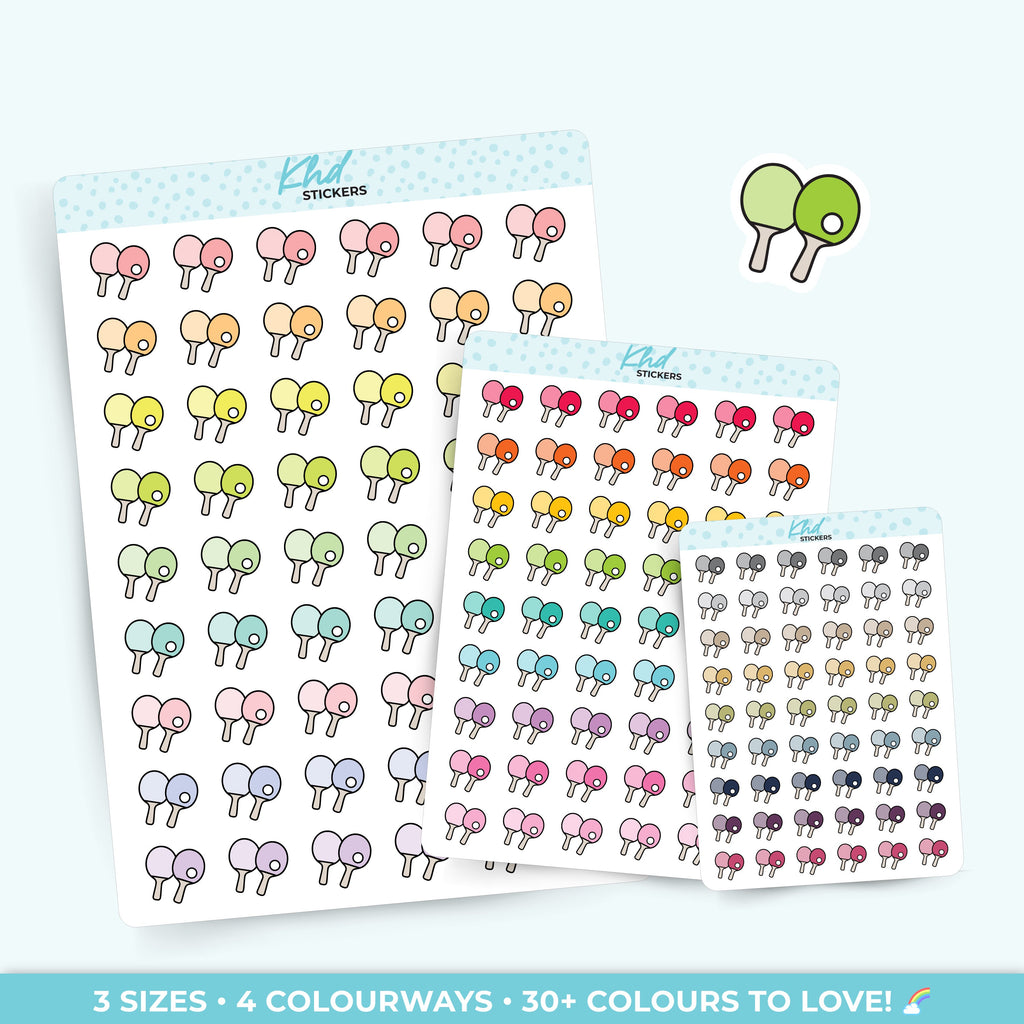 Table Tennis Planner Stickers - image 1