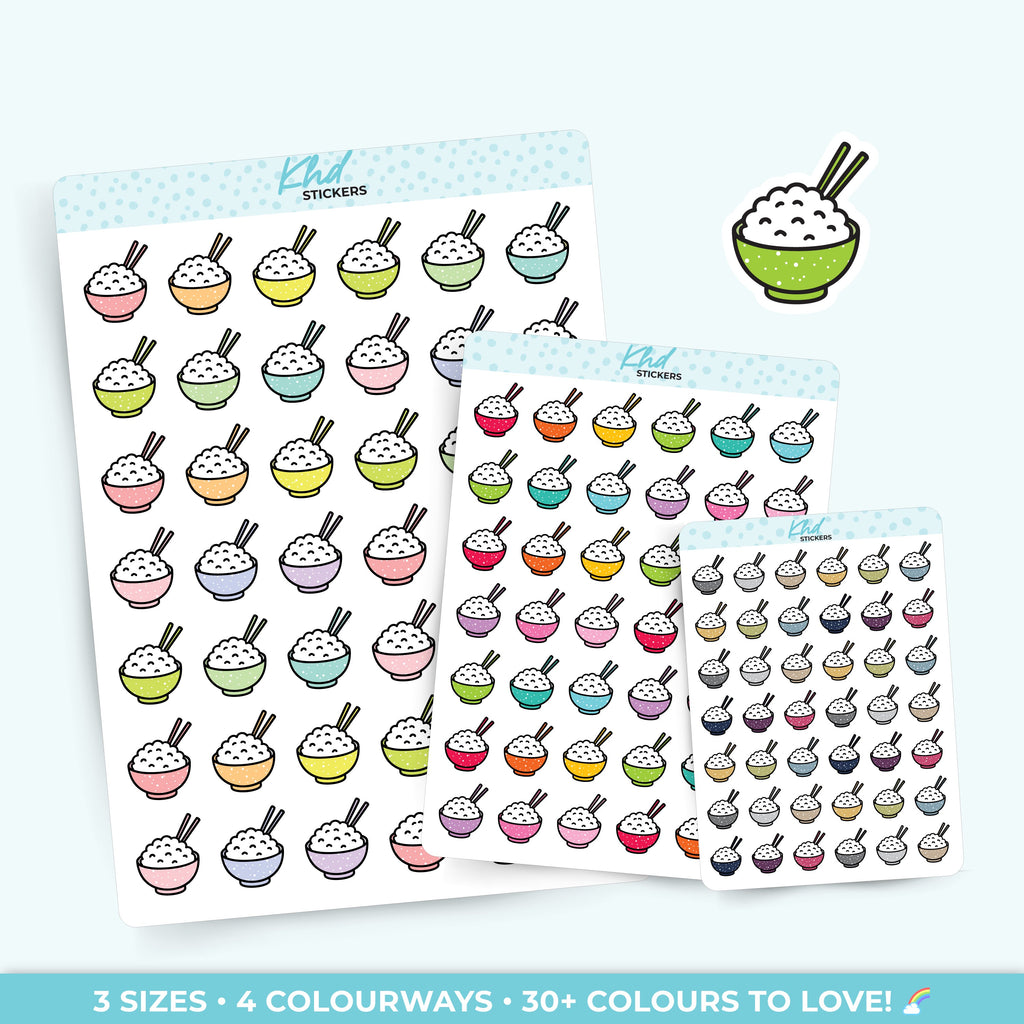 Rice Bowls Planner Stickers - image 1