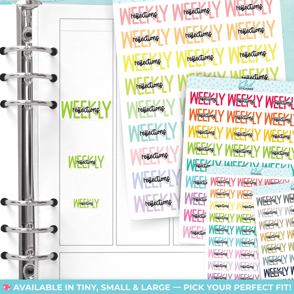 Weekly Reflections Planner Stickers - image 2