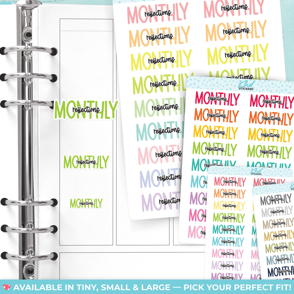 Monthly Reflections Planner Stickers - image 2
