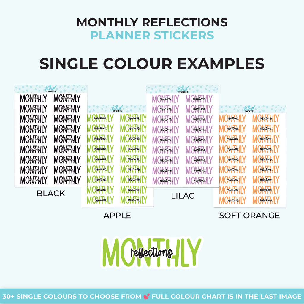 Monthly Reflections Planner Stickers - image 5