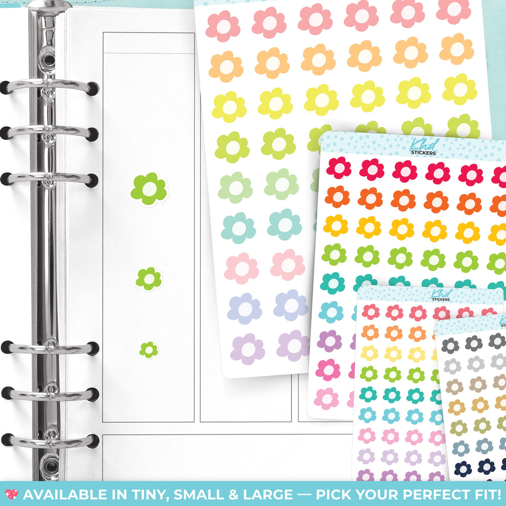 Doodle Flowers Planner Stickers - image 2