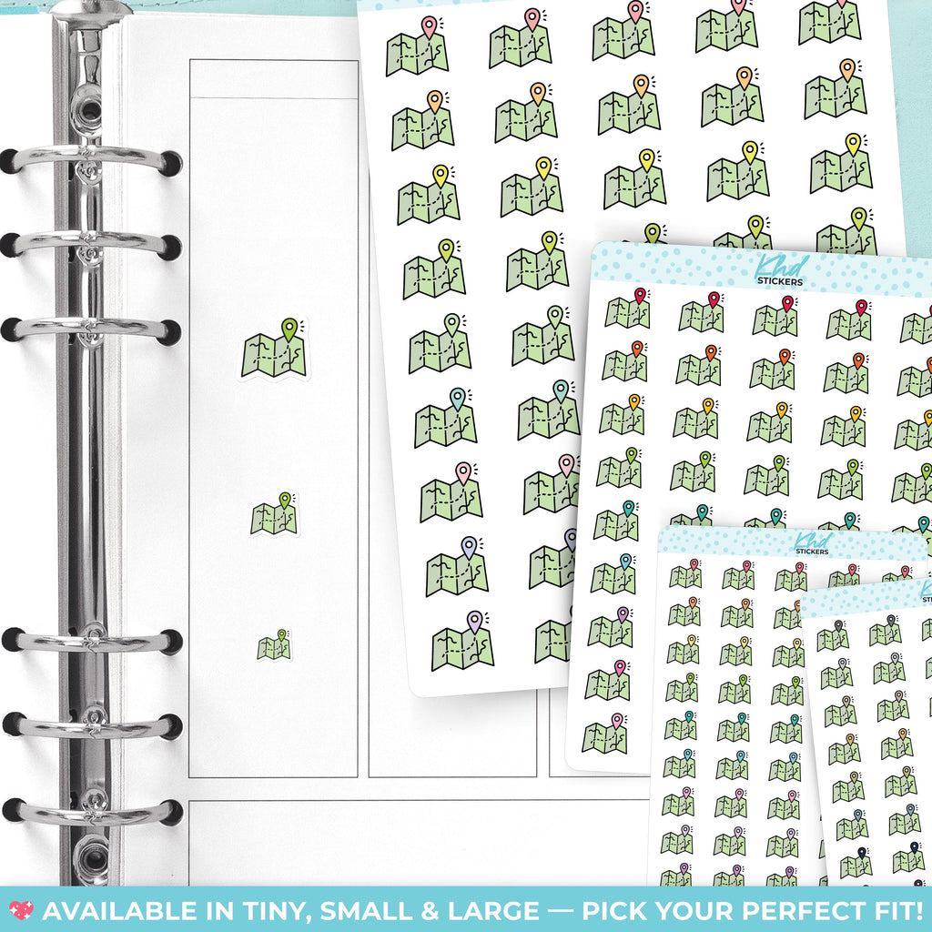 Maps Planner Stickers - image 2