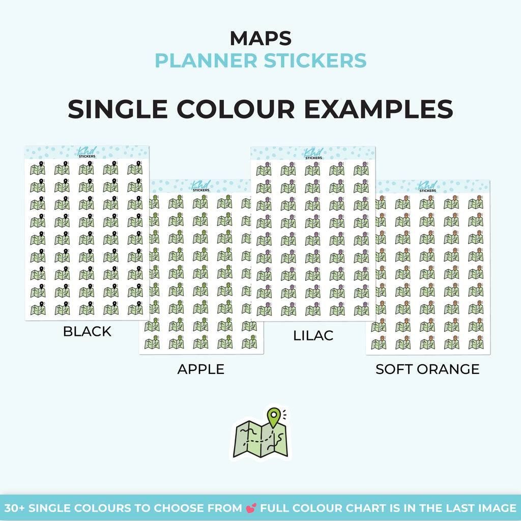 Maps Planner Stickers - image 5