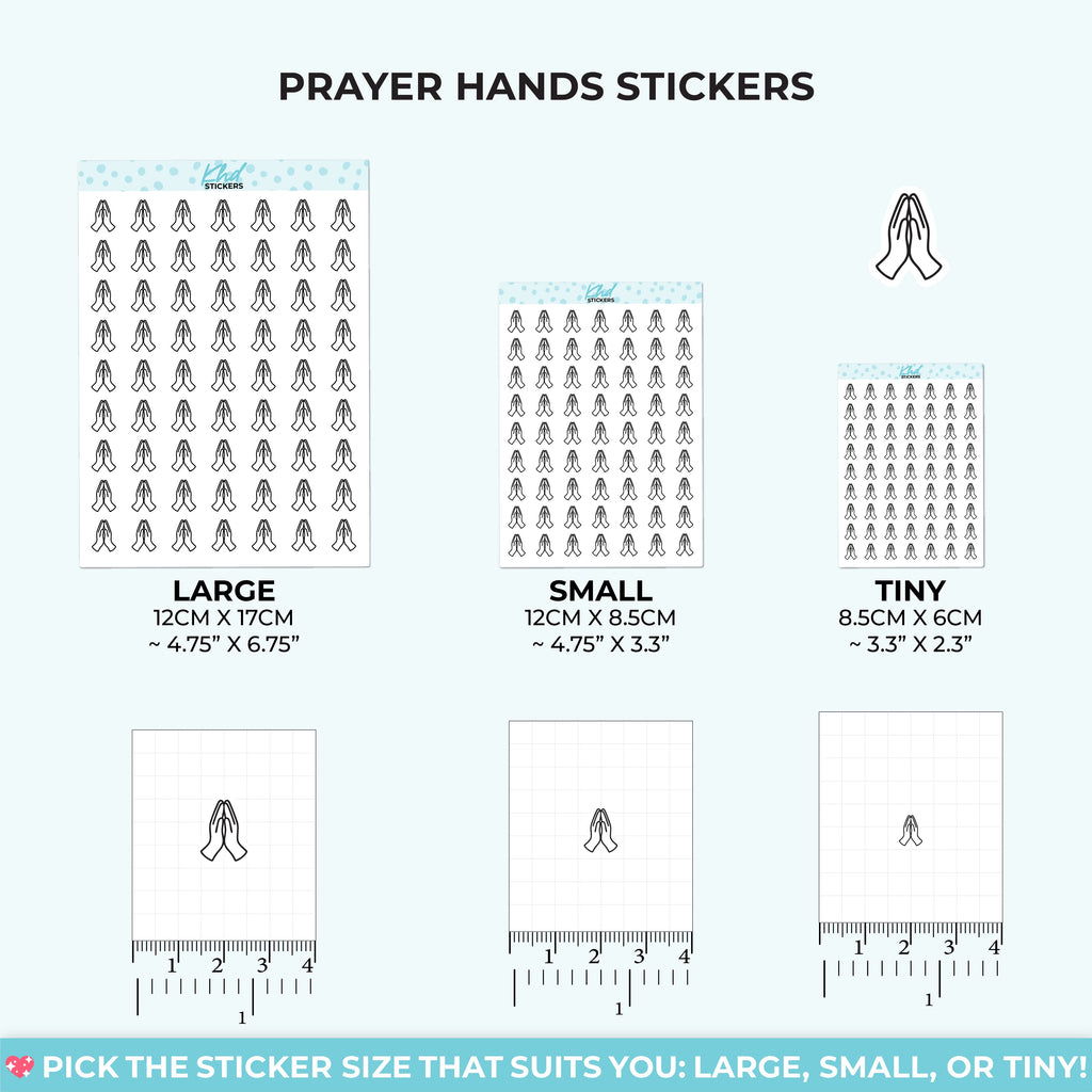 Prayer Hands Stickers – image 3