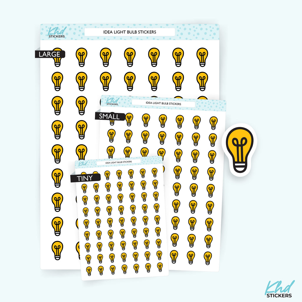 Light Bulb Idea Stickers – image 1
