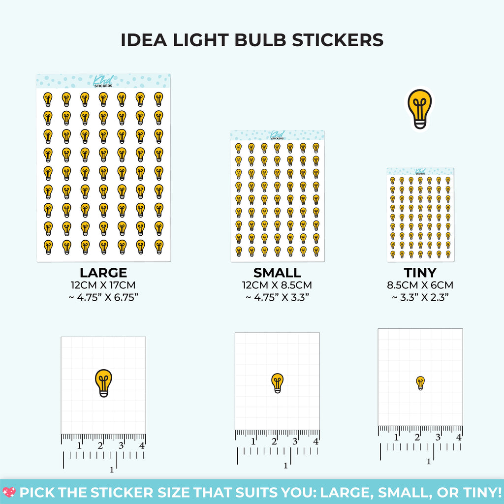 Light Bulb Idea Stickers – image 3