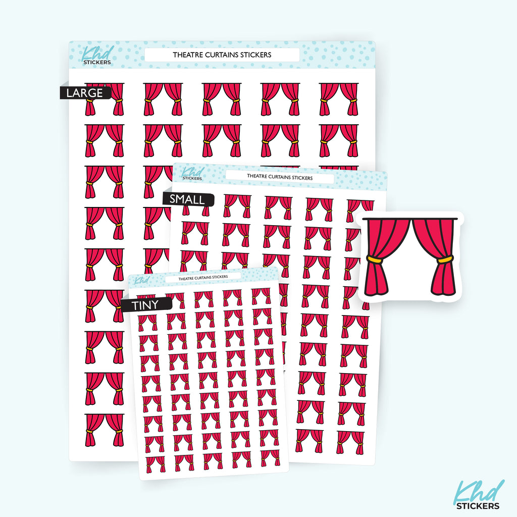 Theatre Curtains Stickers – image 1
