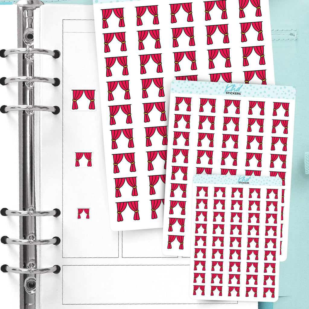 Theatre Curtains Stickers – image 2