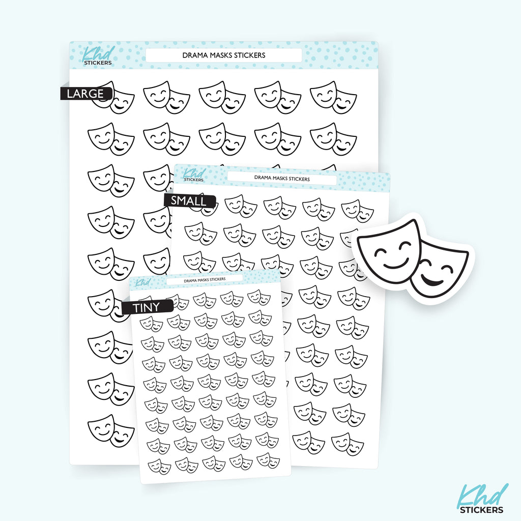 Drama Masks Stickers – image 1