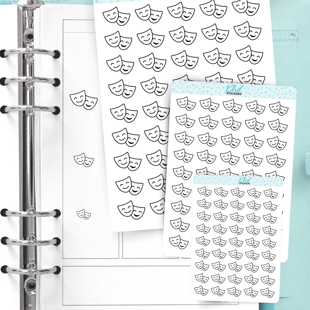 Drama Masks Stickers – image 2