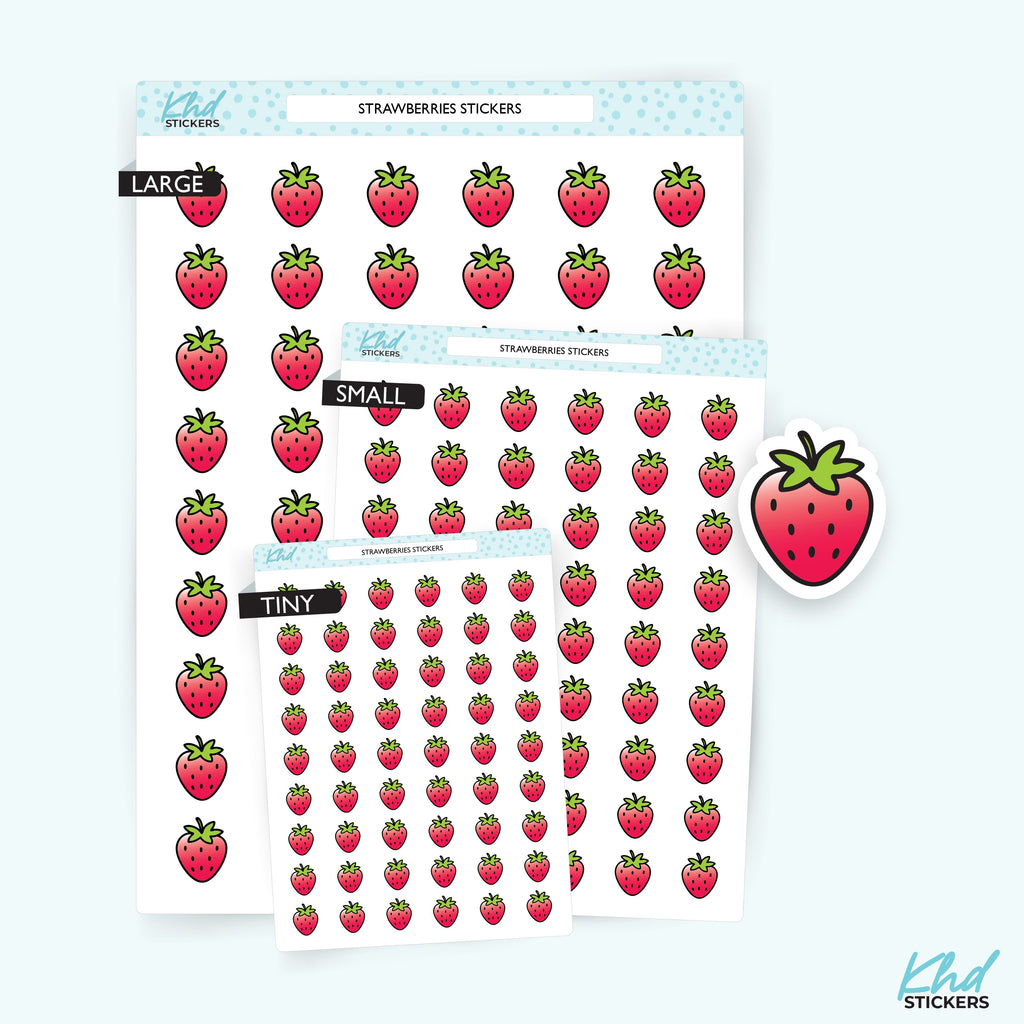 Strawberries Stickers – image 1