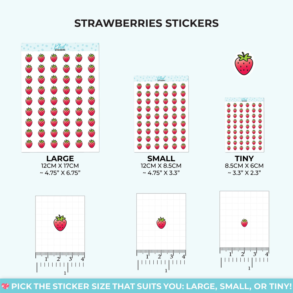 Strawberries Stickers – image 3