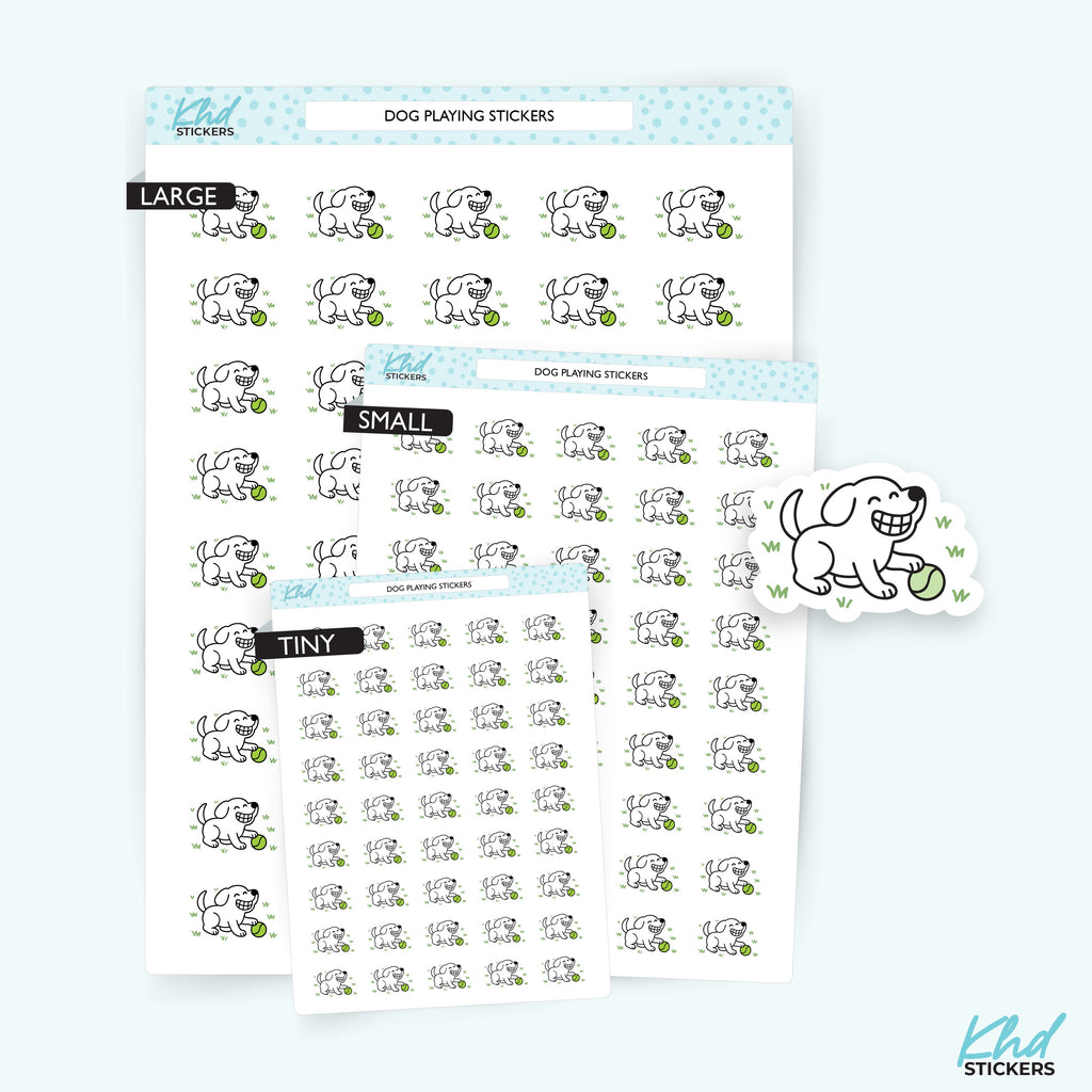 Dog Playing Stickers – image 1