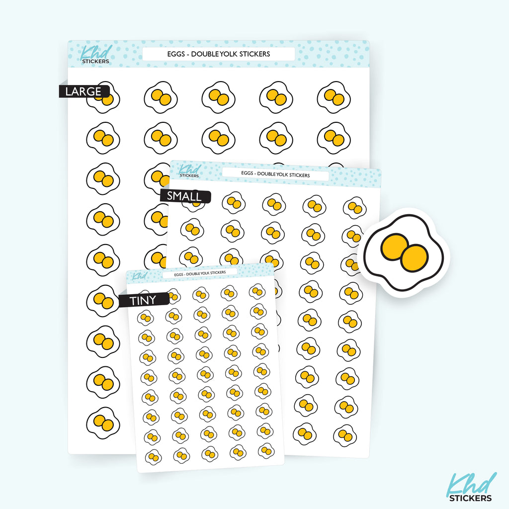 Eggs Double Yolk Stickers – image 1
