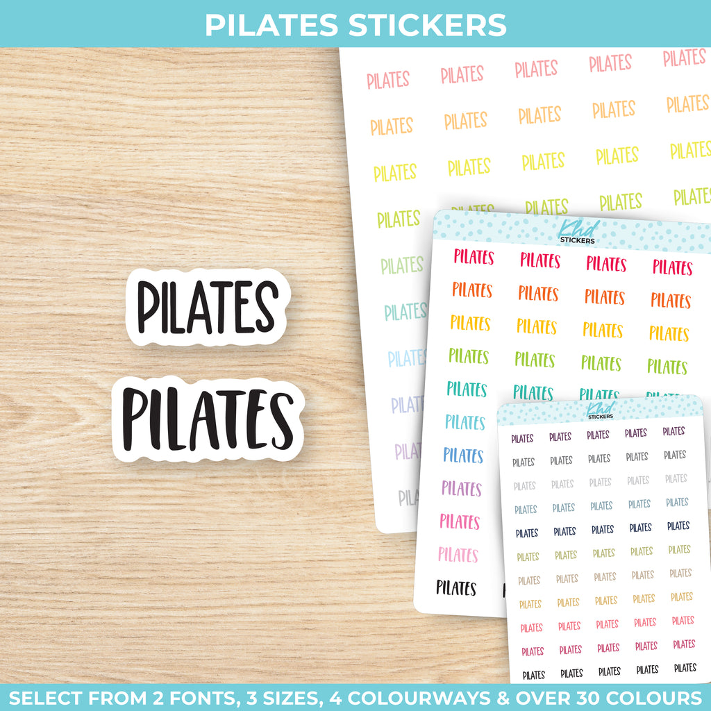 Pilates Planner Stickers Small