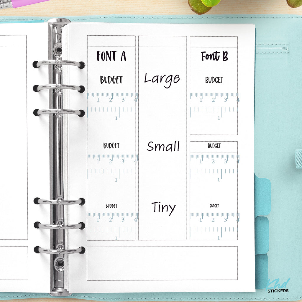 Budget Planner Stickers Small