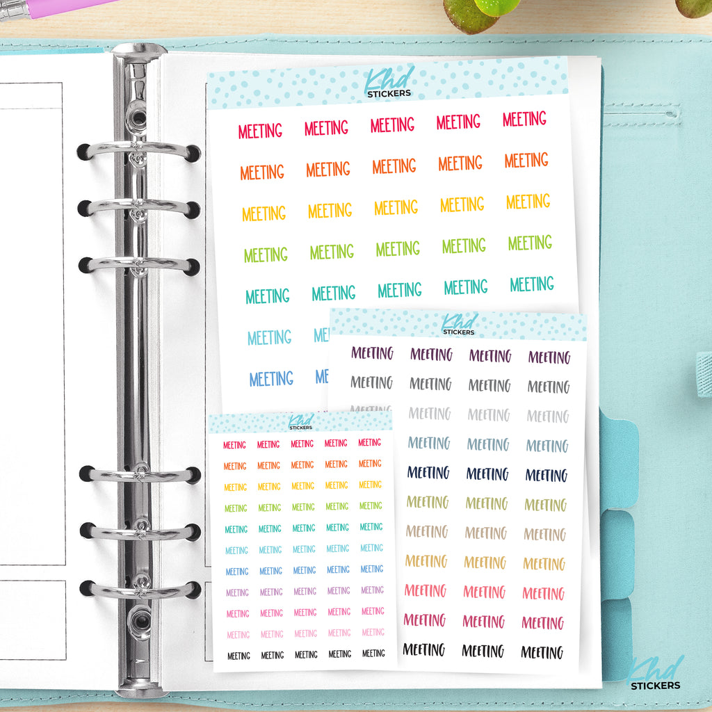 Meeting Planner Stickers Small