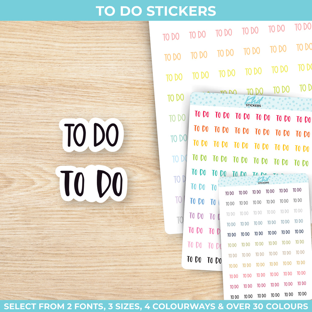 To Do Planner Stickers Small