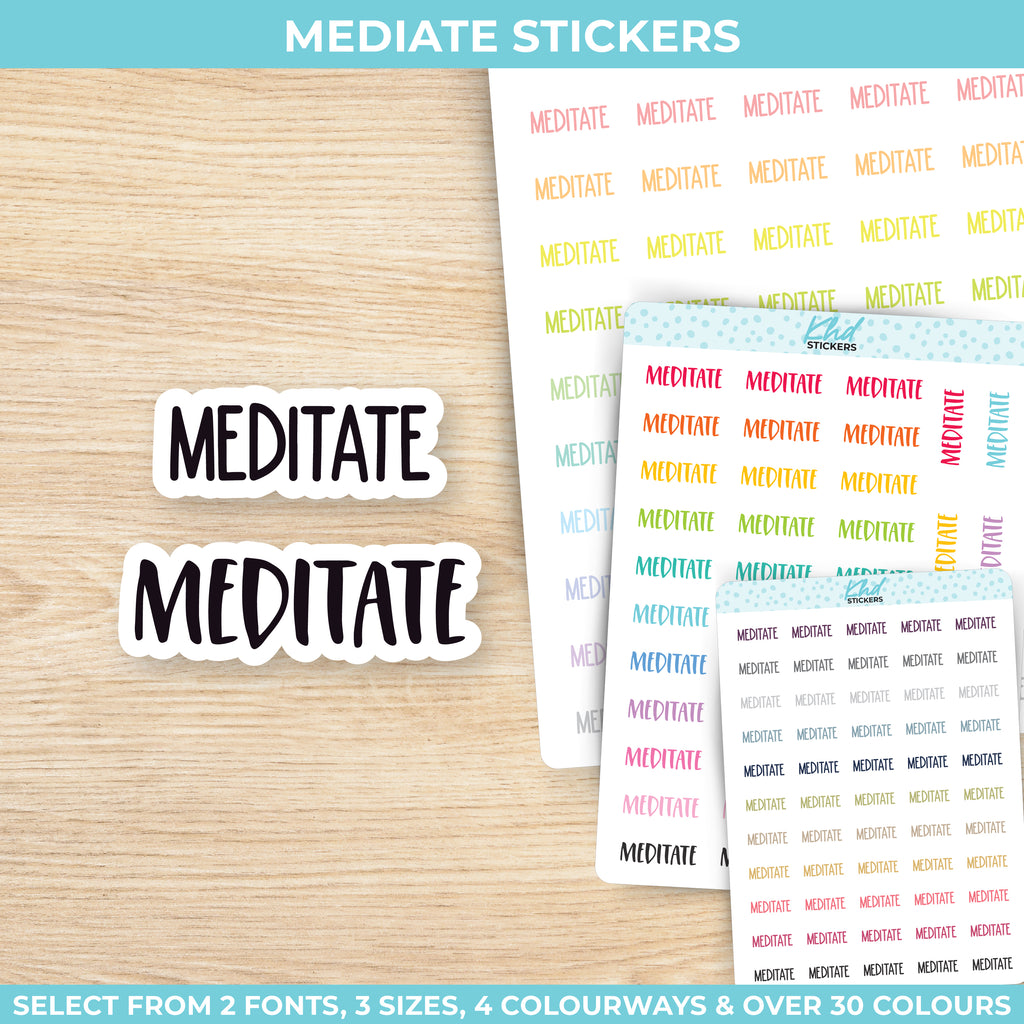 Mediate Planner Stickers Small